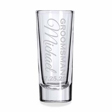 Vertical | Personalized 2oz Tall Shot Glass